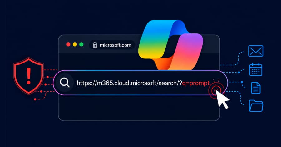 Vulnerabilidad de un clic en Microsoft 365 Copilot podría haber permitido a atacantes robar correos, archivos y códigos MFA.