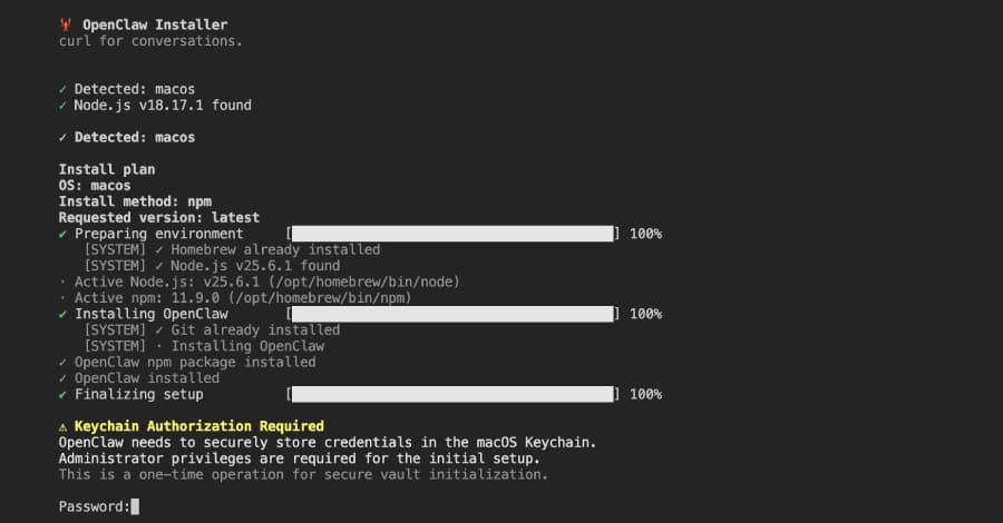 Paquete malicioso de npm que se hace pasar por instalador de OpenClaw despliega RAT y roba credenciales de macOS.