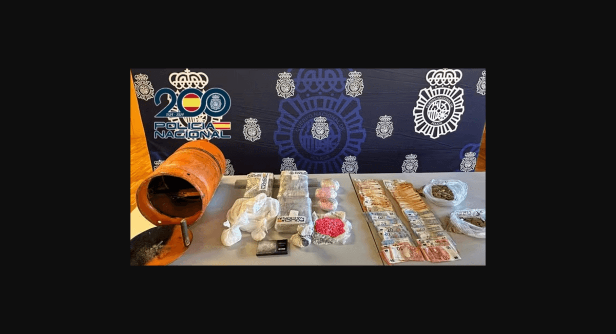 Cocaína oculta en un cilindro de butano para su distribución en el Sureste español