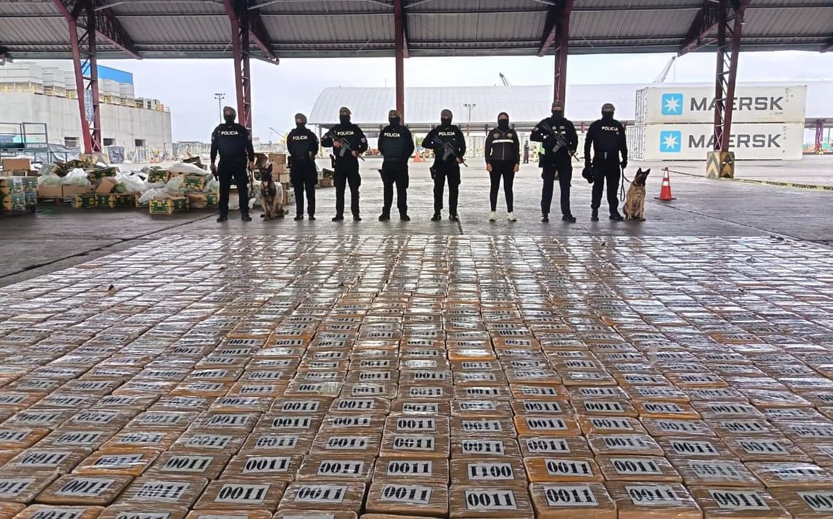 Impedida la exportación de un importante cargamento de cocaína hacia el Reino Unido.