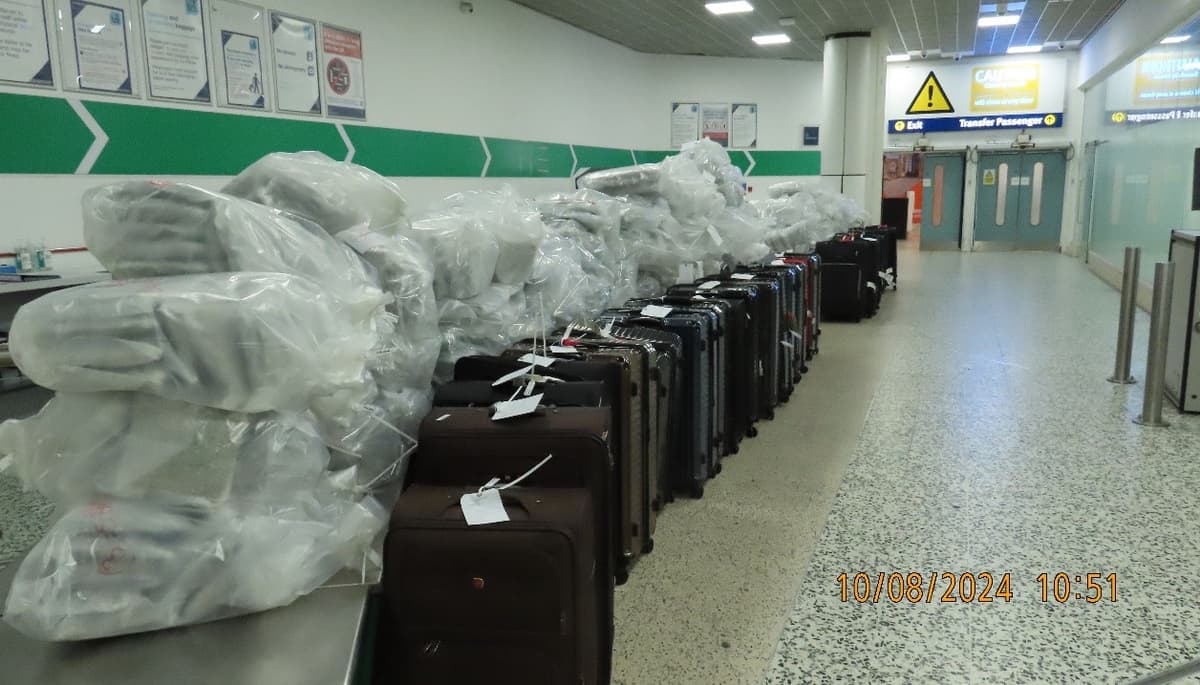 Once personas sentenciadas por llevar marihuana en maletas de Bangkok a Birmingham