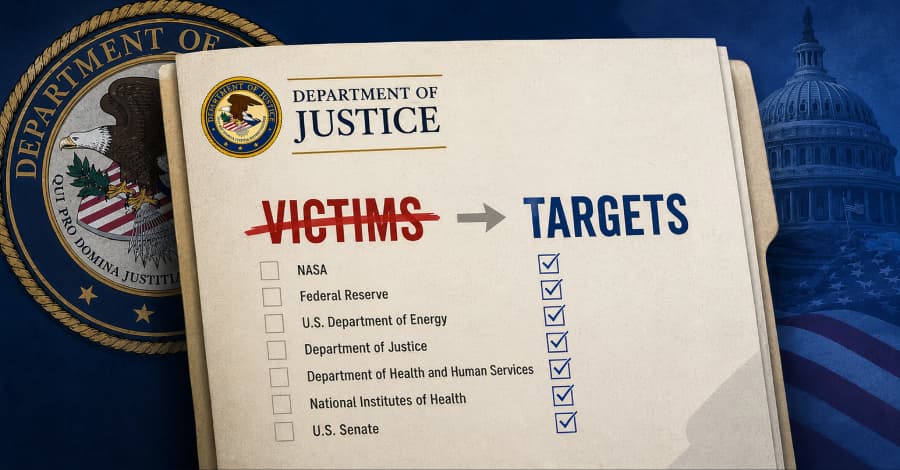 El DoJ corrige afirmación sobre hackeo chino: asegura que agencias de EE. UU. fueron objetivos, no víctimas.