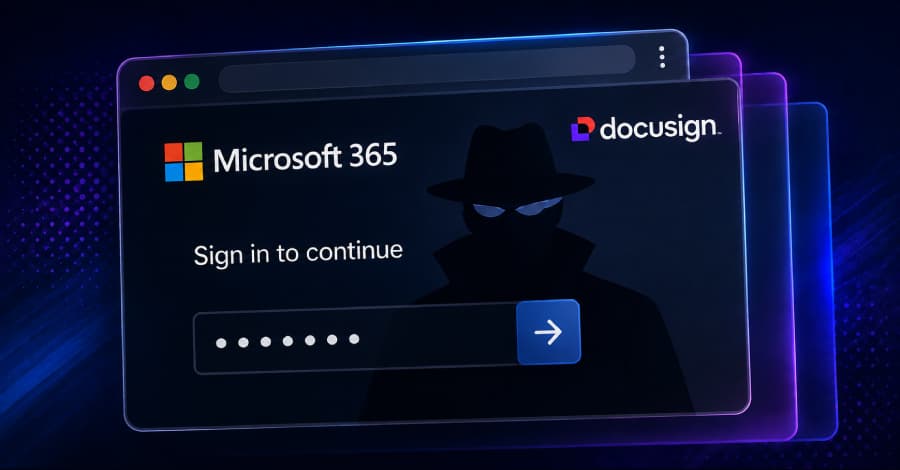 Campañas de NovaCookies abusan de notificaciones genuinas de Docusign para robar sesiones de Microsoft 365.