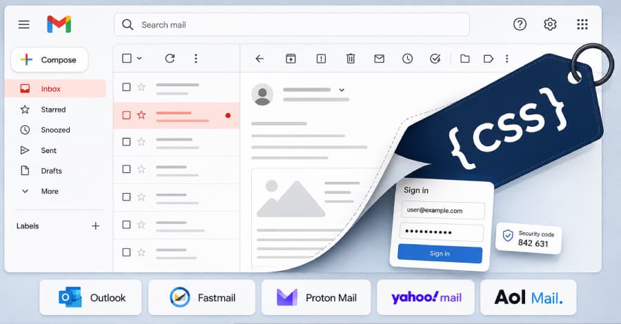 Nuevos ataques CSS pueden romper defensas de webmail para robar contraseñas y tokens.