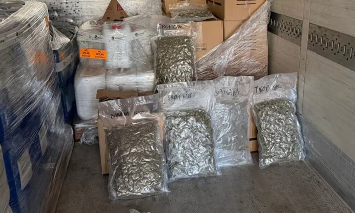 Manejando su camión de forma errática con 100 kilos de cannabis en Granada